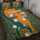 Australia Quilt Bed Set Custom Proud And Honoured Indigenous Aboriginal Inspired Gold Jersey