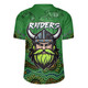 Canberra City Rugby Jersey - Custom Green Raiders Blooded Aboriginal Inspired