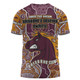 Brisbane City T-Shirt - Custom With Contemporary Style Of Aboriginal Painting
