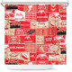 Redcliffe Shower Curtain - Team Of Us Die Hard Fan Supporters Comic Style