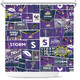 Melbourne Shower Curtain - Team Of Us Die Hard Fan Supporters Comic Style