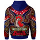Australia East of Sydney Hoodie - Aboriginal Inspired Rooster Anzac Day "Lest We Forget" With Poppy Flower Patterns Hoodie
