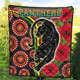 Australia Penrith City Quilt - Aboriginal Inspired Australia Penrith City Anzac Day Panther With Poppy Flower Quilt