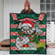 Souths Christmas Quilt - Custom Merry Christmas Super Souths With Ball And Patterns