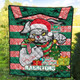 Souths Christmas Quilt - Custom Merry Christmas Super Souths With Ball And Patterns