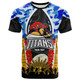 Australia Gold Coast T-shirt - Custom Anzac Australia Gold Coast Aboriginal Inspired Pattern T-shirt