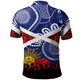 Australia Newcastle Custom Polo Shirt - Anzac Day Newcastle Aboriginal Inspired Patterns Polo Shirt