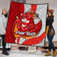 Illawarra and St George Sport Custom Quilt - Custom Dragon Army Spirit Of The Red V Quilt