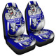 City of Canterbury Bankstown Sport Custom Car Seat Covers - Custom Canterbury Dog Of War Release The Hounds Car Seat Covers