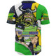 Canberra City Baseball Shirt - Custom Go Mighty Green Machine We Are Raiders