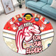 Redcliffe Naidoc Week Custom Round Rug - Redcliffe Naidoc Week For Our Elders Dot Art Style With Turtle Round Rug