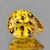 6x5 mm {0.68 cts} Pear AAA Fire Intense AAA Yellow Sapphire Natural {Flawless-VVS}--AAA Grade