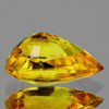 6x4 mm 1 pcs Pear AAA Fire Intense AAA Yellow Sapphire Natural {Flawless-VVS}--AAA Grade