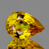 6x4 mm 1 pcs Pear AAA Fire Intense AAA Yellow Sapphire Natural {Flawless-VVS}--AAA Grade