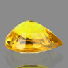 5x4 mm {0.42 cts } Pear AAA Fire Intense AAA Yellow Sapphire Natural {Flawless-VVS}--AAA Grade