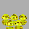 3.30 mm 5 pcs Round AAA Fire Intense Canary Yellow Sapphire Natural {Flawless-VVS}--AAA Grade