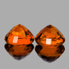 3.50 mm 2 pcs Round AAA Fire Intense Golden Orange Sapphire Natural {Flawless-VVS}--AAA Grade