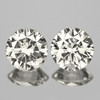 3.00 mm 2 pcs Round Brilliant Cut Color I-J Extreme Brilliancy Natural White Diamond {VVS} --AAA Grade