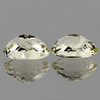 9x7 mm 2 pcs {4.54 cts} Oval AAA Fire Natural Light Yellow Kunzite (Flawless-VVS)