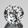 6.00 mm {1.28 cts} Round  AAA Fire Natural Diamond White Zircon {Flawless-VVS1}--AAA Grade