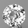 5.70 mm {1.18 cts} Round  AAA Fire Natural Diamond White Zircon {Flawless-VVS1}--AAA Grade