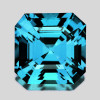 4.50 mm 1 pcs Square Asscher Cut Best AAA Fire Intense Electric Blue Zircon Natural {Flawless-VVS1}--AAA Grade