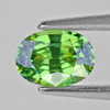 0.84 cts Oval 6x4.5 mm AAA Fire Premium Green Demantoid Natural (Flawless-VVS1)--AAA Grade