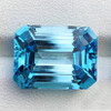 8x6 mm {2.37 cts} Emerald Cut Best AAA Fire Intense Electric Blue Zircon Natural {Flawless-VVS1}--AAA Grade