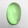 16x10 mm { 8.15 cts} Oval Cabochon AAA Vivid Blue Green Prehnite Natural {Flawless-VVS}--AAA Grade