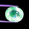 13x11 mm { 5.60 cts } Amazing! Color Change White to Neon Green Natural Hyalite Opal