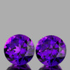 12.00 mm 2pcs Round Best AAA Fire Intense Royal Purple Amethyst Natural {Flawless-VVS1}--AAA Grade