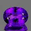 15x12 mm { 8.65 cts} Oval AAA Fire Intense Royal Purple Amethyst Natural {Flawless-VVS1}--AAA Grade