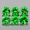 3.20 mm 6 pcs Round AAA Fire Natural Chrome Green Tsavorite Garnet {Flawless-VVS}--AAA Grade