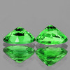 5x4mm 2 pcs Oval Brilliant Cut AAA Fire Natural Chrome Green Tsavorite Garnet {Flawless-VVS}--AAA Grade
