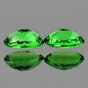 6x4 mm 2pcs Oval Brilliant Cut AAA Fire Natural Chrome Green Tsavorite Garnet {Flawless-VVS}--AAA Grade