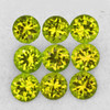 2.70 mm 9 pcs Round Extremely Brilliancy Intense AAA Lemon Yellow Mali Garnet Natural {Flawless-VVS}--AAA Grade