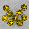 2.70 mm 9 pcs Round Extremely Brilliancy Intense AAA Golden Yellow Mali Garnet Natural {Flawless-VVS}--AAA Grade