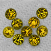 2.80 mm 9 pcs Round AAA Fire Intense AAA Golden Yellow Mali Garnet Natural {Flawless-VVS}--AAA Grade