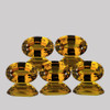 6x4 mm 5 pcs Oval AAA Fire AAA Imperial Golden Zircon Natural {Flawless-VVS1}