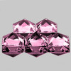 4.00 mm 5 pcs Square Princess Cut Bright Pink Tourmaline Natural {Flawless-VVS1}--AAA Grade