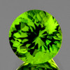 8.30 mm {2.51 cts} Round Brilliant Cut Best AAA Fire Natural Green Peridot {VVS}