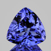 6.50 mm { 1.10 cts} Trilliant AAA Fire Intense Purple Blue Tanzanite Natural {Flawless-VVS}--AAA Grade