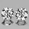 2.80 mm 2 pcs Round Color F-G Extreme Brilliancy Natural White Diamond { VS }---AAA Grade