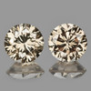 2.80 mm 2pcs {0.18 cts} Round Brilliant Cut AAA Fire Natural Bright Champagne Diamond {VVS}--AAA Grade