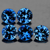 3.30 mm 5 pcs Round Machine Brilliant Cut Extreme Brilliancy Intense Bright Blue Sapphire Natural {Flawless-VVS}--AAA Grade
