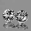 3.70 mm 2 pcs Round Best AAA Fire Natural White Sapphire {Flawless-VVS1}--AAA Grade