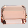 14x10 mm { 5.90 cts} Rectangle AAA Fire Intense Peach Pink Morganite Natural [Flawless-VVS]--AAA Grade