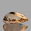 17x12 mm { 9.38 cts } Pear AAA Fire Natural Golden Pink Morganite [Flawless-VVS]--AAA Grade
