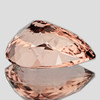 11x9 mm { 3.21 cts } Pear AAA Fire AAA Peach Pink Morganite Natural [Flawless-VVS]--AAA Grade