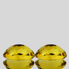 15.5x11 mm 2pcs { 14.60 cts} Oval AAA Fire Intense AAA Golden Yellow Beryl 'Heliodor' Natural {Flawless-VVS}--AAA Grade